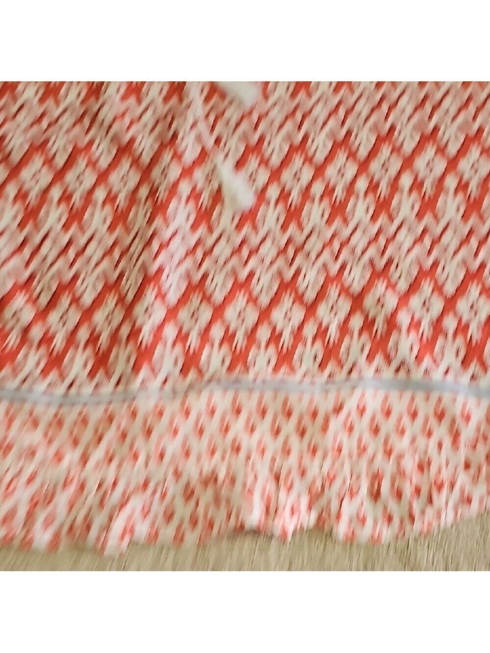 Beachlunchlounge Red and White Smocked Sleeveless Blouse - Picture 6 of 8